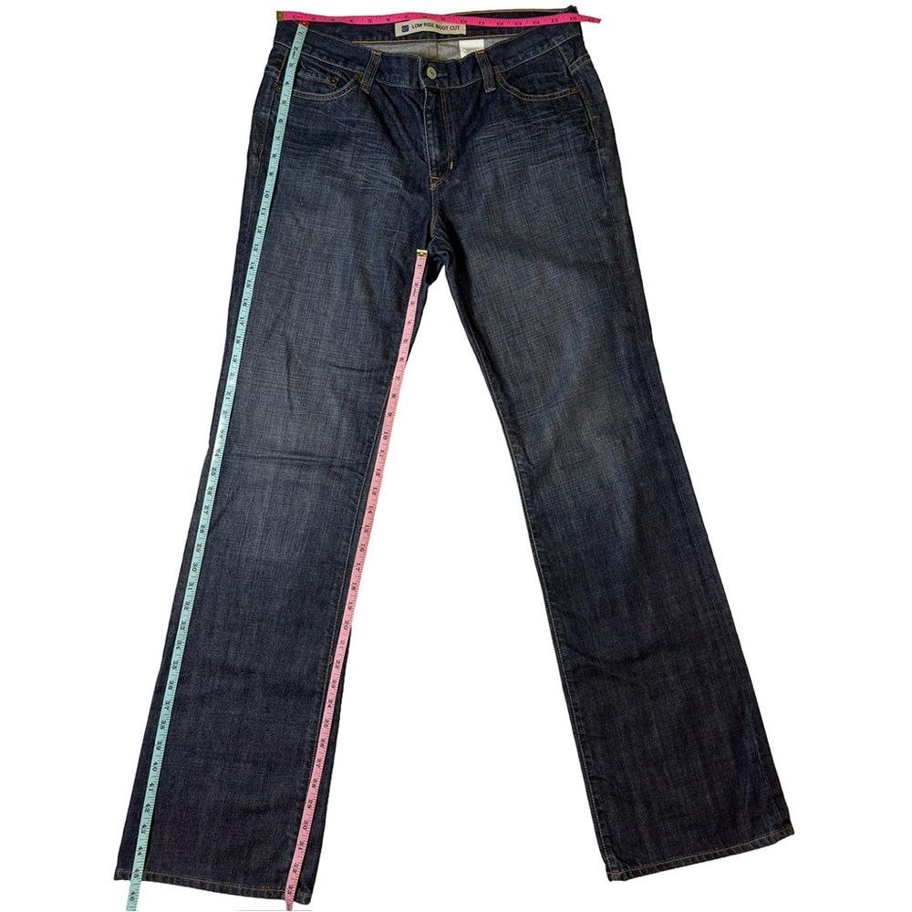 GAP Low Rise Bootcut Jeans | Made in USA | Dark Wash Y2K Denim - Picture 6 of 9